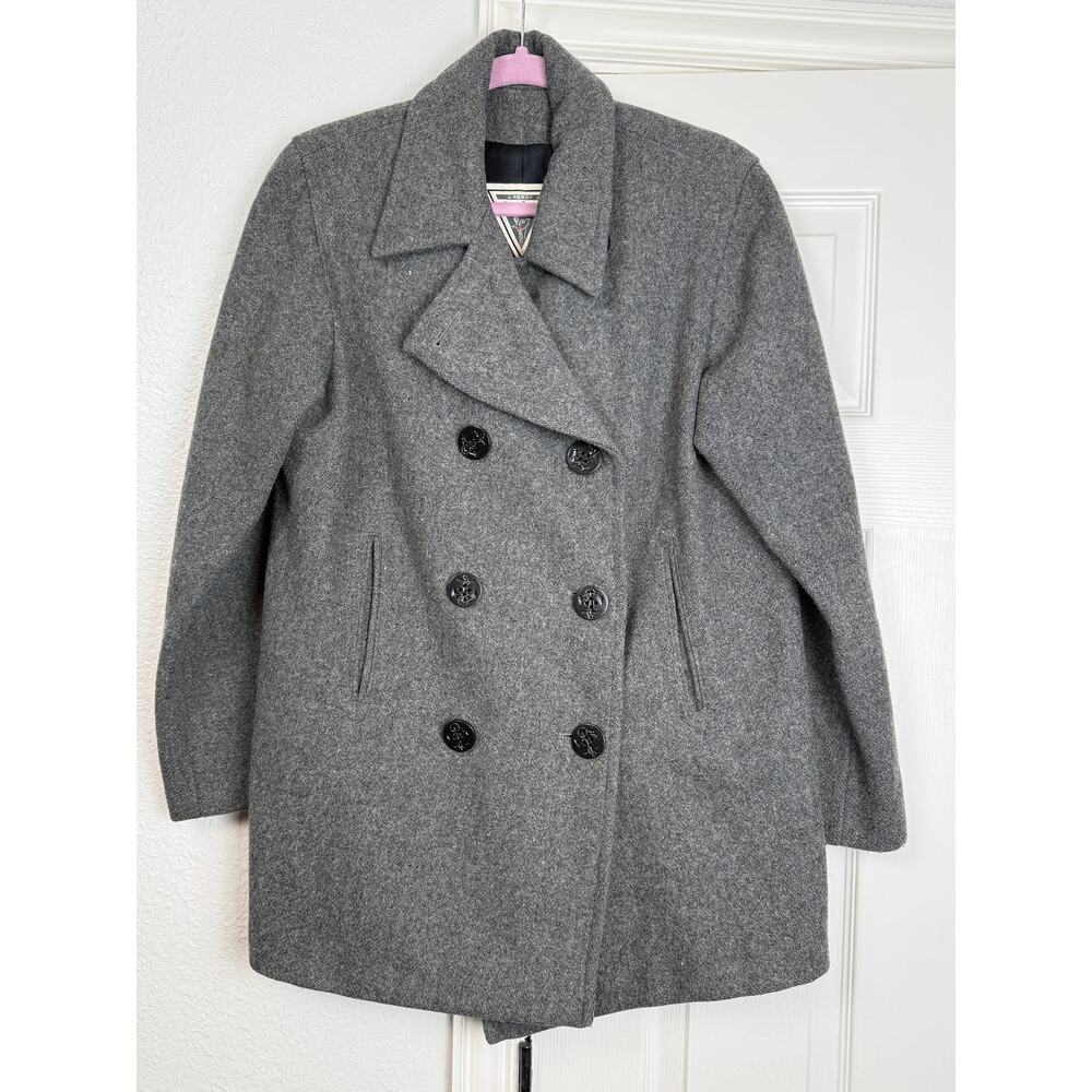 Vintage J. Percy Marvin Richards Gray Wool Peacoat Women’s M USA